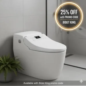Image of Bidet King's top-selling electronic model, available for purchase using a current bidet king promo code.