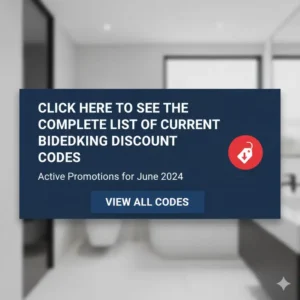 Click here to see the complete list of current promotions using a bidetking discount code for June 2024.