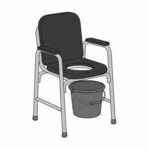 Extra-wide bariatric commodes for seniors with a reinforced steel frame for heavy-duty support.