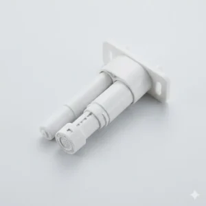 Internal retractable dual-nozzle system showing detailed bidet replacement parts construction.