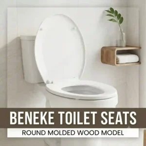 A classic round molded wood option for beneke toilet seats with a glossy finish.